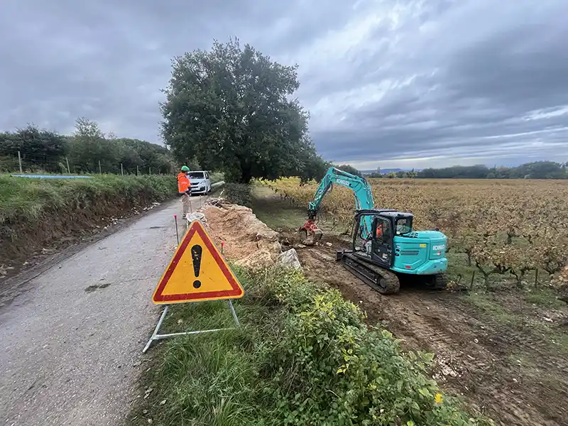 TP-BELLEGARDE - GENIE CIVIL Stabilisation d'un talus SAINT-VICTOR-LA-COSTE