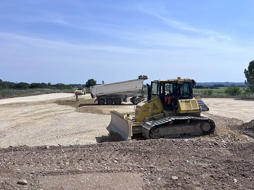 TP Bellegarde - Genie civile - Stabilisation talus avec pierres calcaires