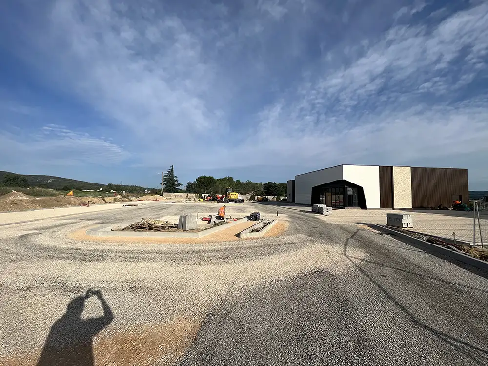 TP Bellegarde - Genie civile - Stabilisation talus avec pierres calcaires