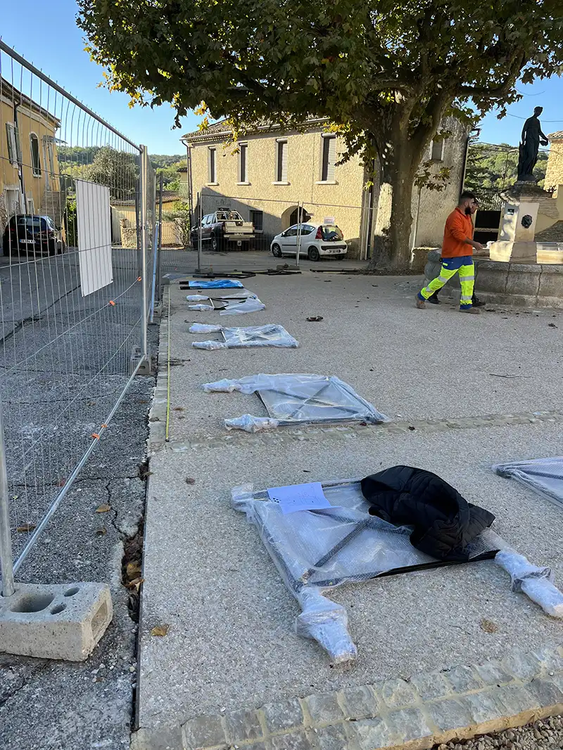 TP Bellegarde - Genie civile - Stabilisation talus avec pierres calcaires