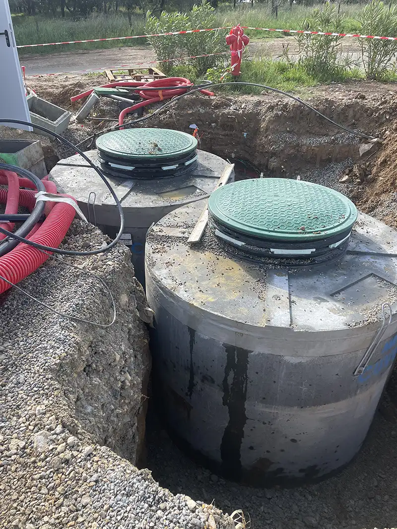 TP Bellegarde - Genie civile - Stabilisation talus avec pierres calcaires