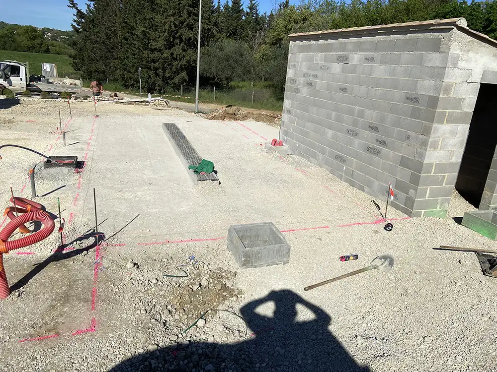TP Bellegarde - Genie civile - Stabilisation talus avec pierres calcaires