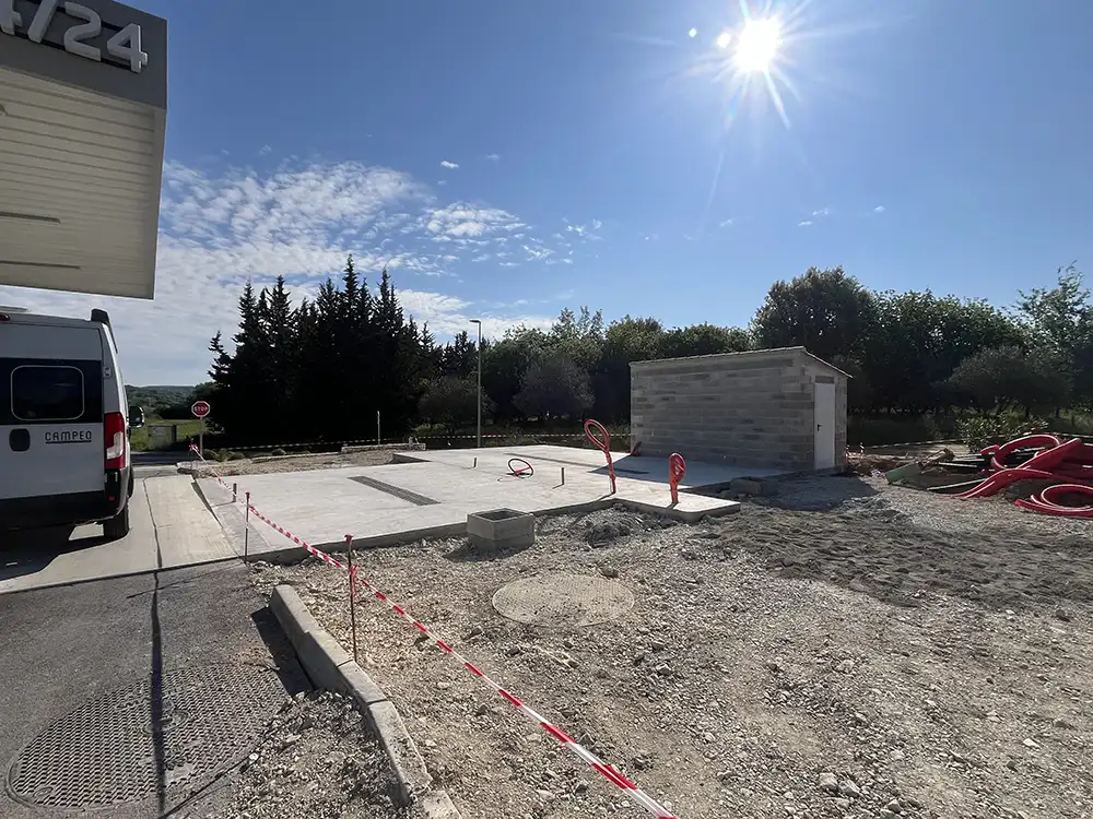 TP Bellegarde - Genie civile - Stabilisation talus avec pierres calcaires