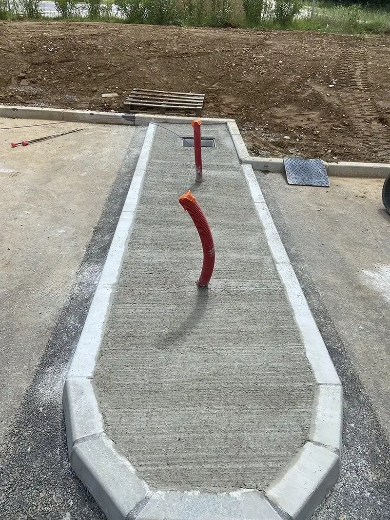TP Bellegarde - Genie civile - Stabilisation talus avec pierres calcaires