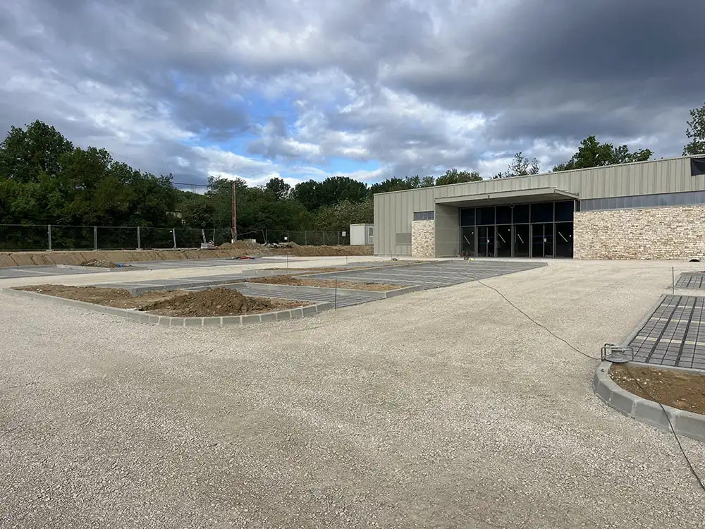 TP Bellegarde - Genie civile - Stabilisation talus avec pierres calcaires